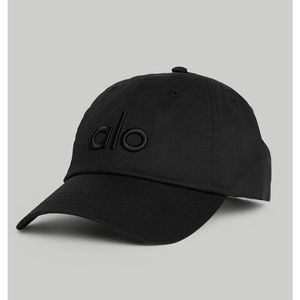 Alo- OFF-DUTY CAP - BLACK/BLACK -one size - never worn